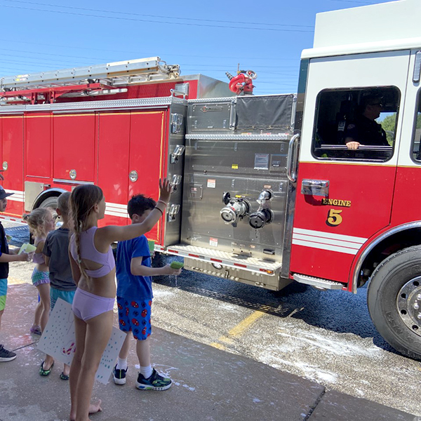 Orchard Hill Car Wash Clean Fire Truck